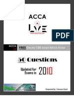 ACCA - F2 Management Accounting CBE Based Mock Exam