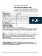 Assignment Briefing & Feedback Sheet: Yes No