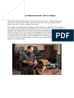 Measurement of Stator Resistance Test