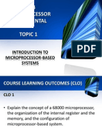 TOPIC - 1 Microprocessor