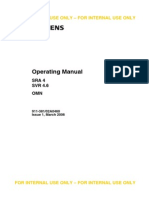 Siemens Sra4 Svr4.6 Omn - Operating Manual