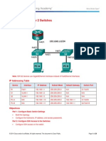 6.5.1.1 Lab - Securing Layer 2 Switches