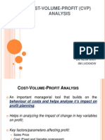 Cost Volume Profit Analysis