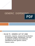 Generic Dispensing