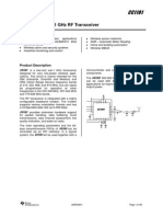 Low-Power Sub-1 GHZ RF Transceiver: Applications