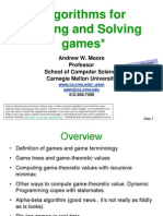 Algorithms For Playing and Solving Games