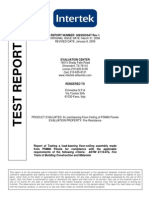 INTERTEK Fire Resistance Floor Panel