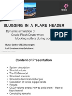 Slugging in A Flare Header