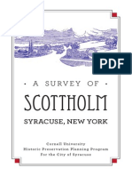 A Survey of Scottholm Syracuse, New York