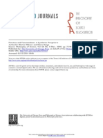 Function and Functionalism, A Synthetic Perspective