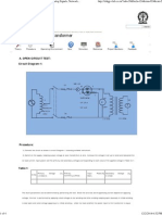 Tests On Single Phase Transformer (Procedure) - Analog Signals, Network and Measurement Laboratory - Electrical Engineering - IIT KHARAGPUR Virtual Lab