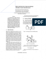 A High-Speed Continuous-Time Bandpass VHF Filter in Technology