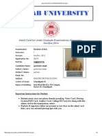 Ugexam - Puchd.ac - in StudentAdmitCard PDF