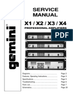 Gemini Sound X-2 Service Manual