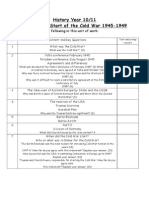 Year 10 Unit 4 Startcoldwar