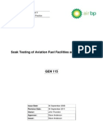 Soak Testing of Aviation Fuel Facilities and Equipment