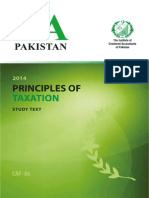 Principles of Taxation Caf 06 Icap Study Pack