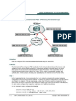 Lab 13.8.1 Configuring A Site-To-Site Ipsec VPN Using Pre-Shared Keys