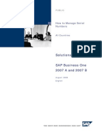 How To Manage SN SAP B1