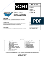 Hitachi L26A01 & L32A01 LCD TV SM - No - 0245E Servicemanual