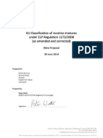 Bibra EU Classification of Nicotine Mixtures Acute Oral and Dermal Toxicity