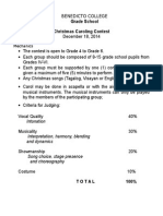 Grade School Christmas Caroling Contest: Mechanics