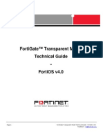 Fortigate Transparent Mode Technical Guide FortiOS 4 0 Version1.2