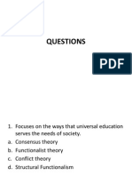 QUESTIONS in Social Dimensions Let Review