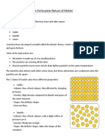 The Particulate Nature of Matter