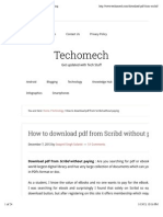 How To Download PDF From Scribd Without Paying PDF