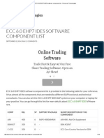 Online Trading Software: Ecc 6.0 Ehp7 Ides Software Component List