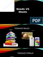 Need Vs Wants