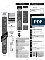 Memory L OCK: Setting Up Your Remote Control Button Functions Before You Begin