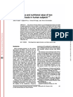 Udall, JN Et Al (1984) The Tolerance and Nutritional Value