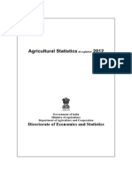 Agricultural Statistics India Handbook 2012 PDF