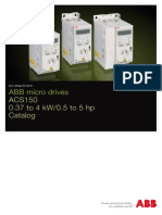 ABB Micro Drives: ACS150 0.37 To 4 kW/0.5 To 5 HP Catalog