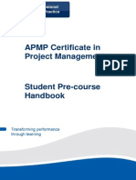 QA APMP Pre-Course Handbook v2.0