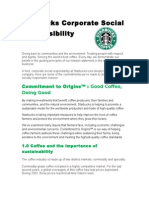 Starbucks Corporate Social Responsibility