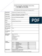 Ccs1101 Structured Programming Language Using CPP Course Outline