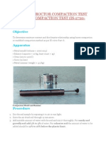 Modified Proctor Compaction Test or Heavy Compaction Test