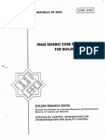 Iraqi Seismic Code Requirements For Buildings