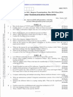 Question Papers of Computer Communication Networks