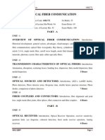 Ece Vii Optical Fiber Communication Notes