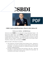 Csbdi: Csbdi (Capsarasbalddomeindex), March 2, 2015, Edition Iii