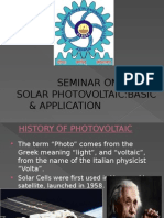 Seminar ON Solar Photovoltaic:Basic & Application