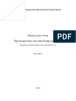 THE NARRATED AND THE NARRATIVE SELF Examples of Self-Narration in The Contemporary Art