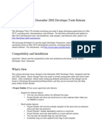 What's New in The December 2002 Developer Tools Release