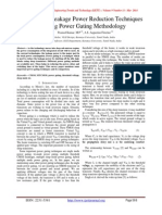 A Survey On Leakage Power Reduction Techniques by Using Power Gating Methodology