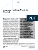 Liedtka, J. M. (1998) - Strategic Thinking. Can It Be Taught