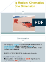 Describing Motion: Kinematics in One Dimension